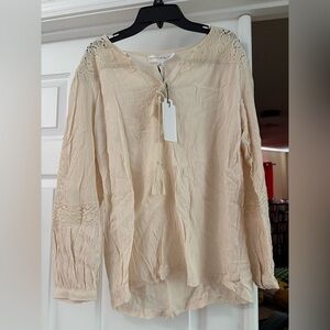 Chelsea & Theodore Cream Lace Women's Blouse